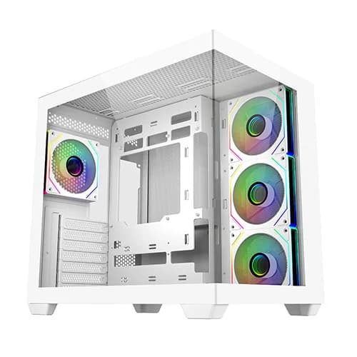 Cooler Master Elite 681 White ARGB ATX Mid Tower Case