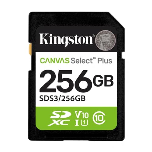 Kingston Canvas Select Plus 256GB SDXC Memory Card