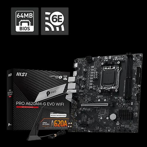 Msi Pro A620AM-G Evo WiFi M-ATX Motherboard