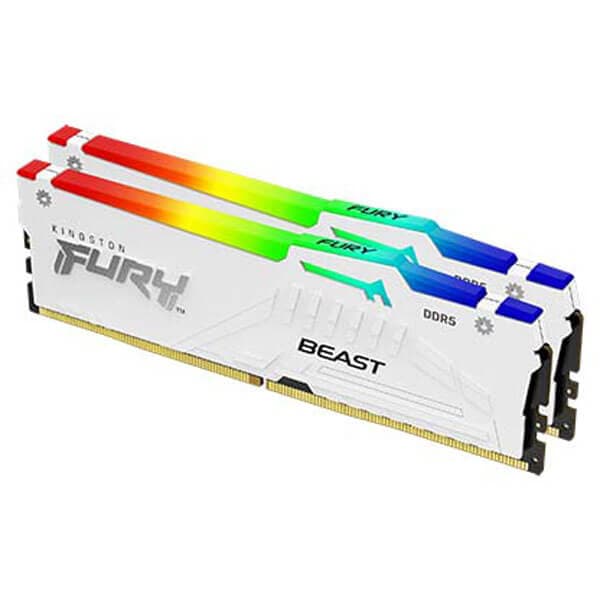 Kingston Fury Beast RGB White EXPO 32GB (16GBx2) 6000MHz CL30 DDR5 RAM